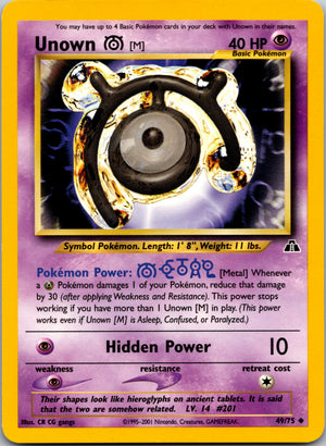 2002 Neo Discovery 49/75 Unown [M] Uncommon A31
