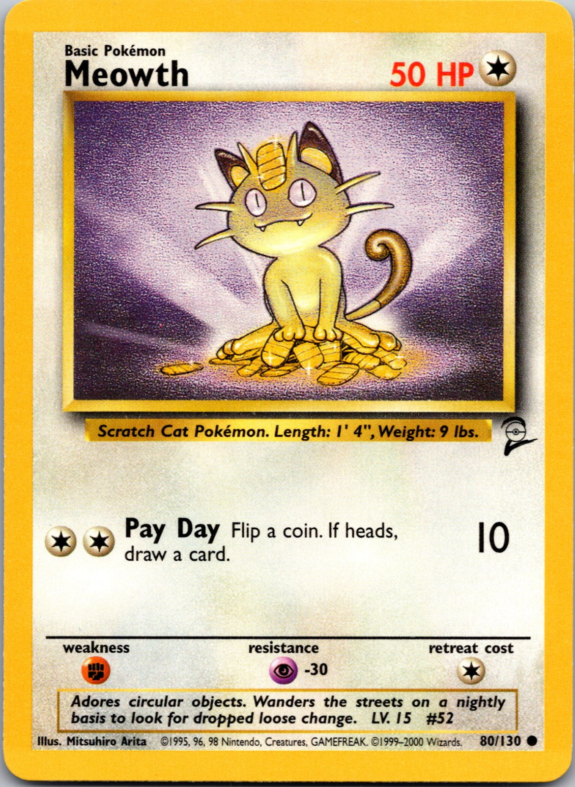 Meowth Unlimited Common Jungle 56/64 LP