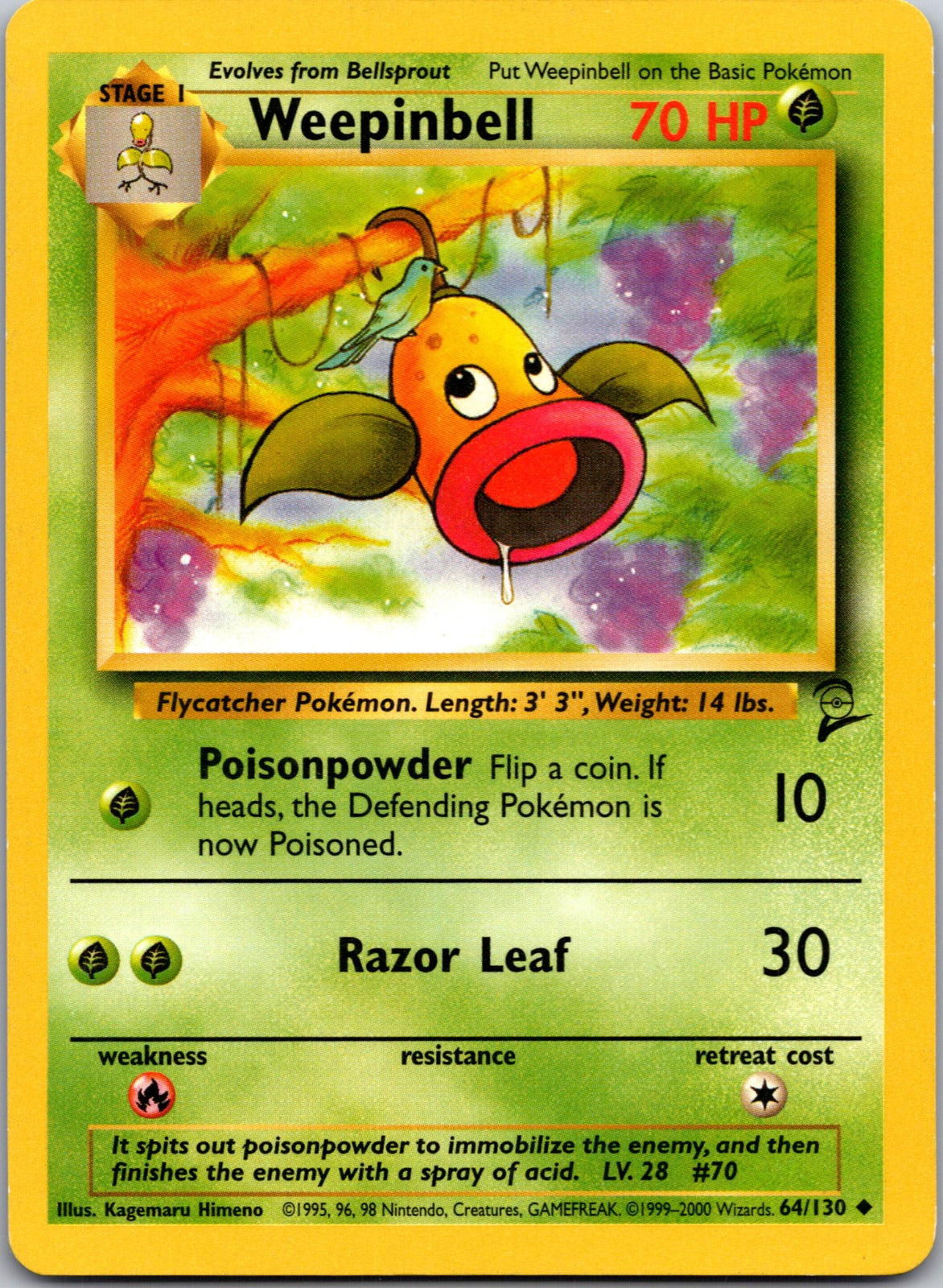2000 Base Set 2 064/130 Weepinbell LP