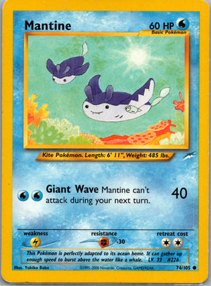 Neo Destiny 074/105 Mantine Common NM
