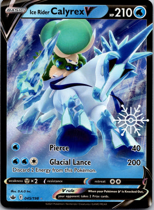 2018 Miscellaneous Cards and Products 045/198 Ice Rider Calyrex V - (Holiday Calendar) LP