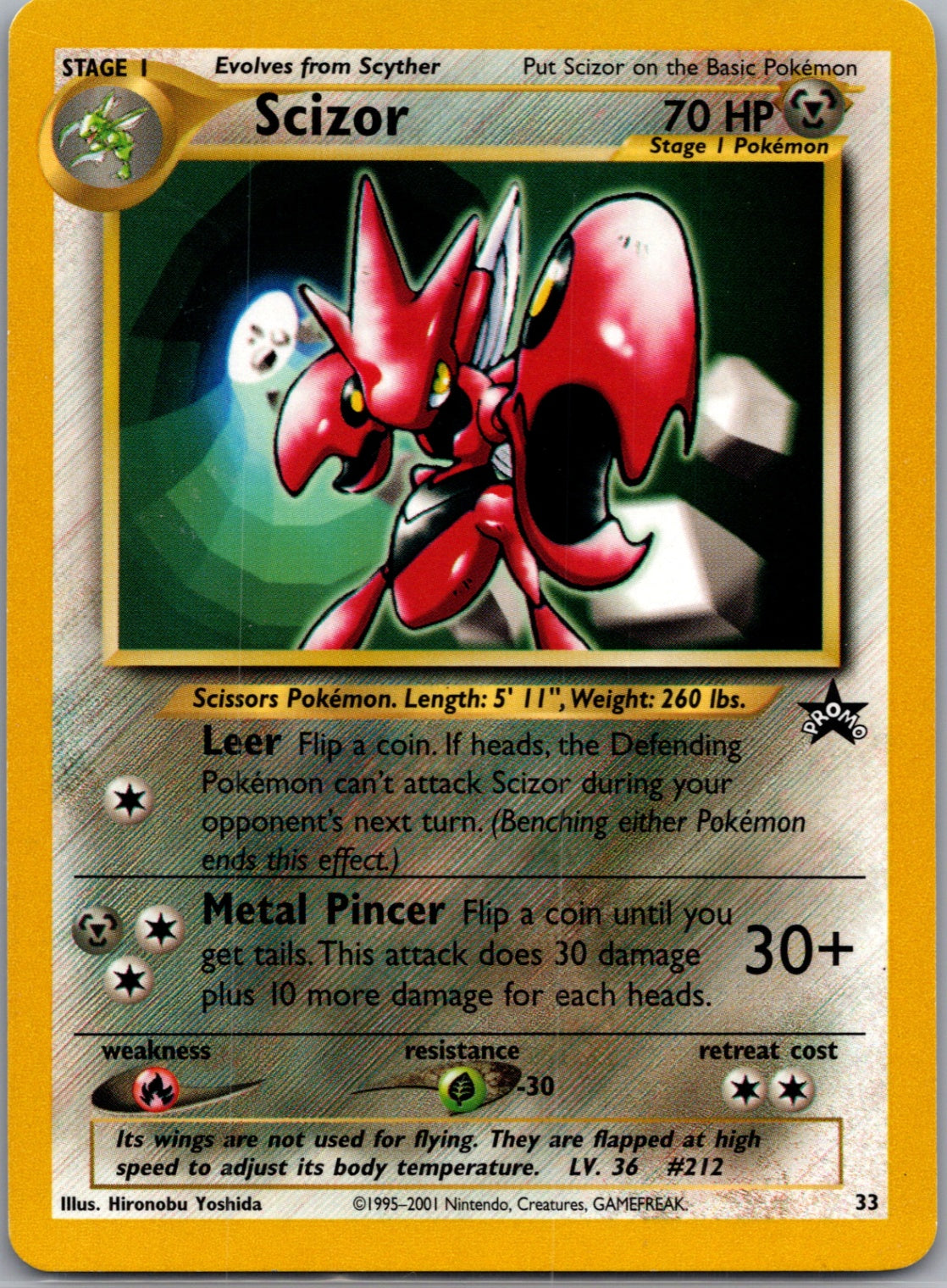 2001 WoTC Promo 33/53 Scizor Promo M37