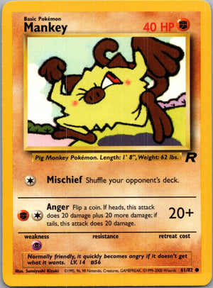 Team Rocket 61/82 Mankey Common NM