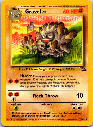 2000 Fossil 37/62 Graveler Uncommon A311