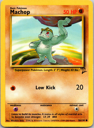 Machop Common Base Set 2 078/130 LP