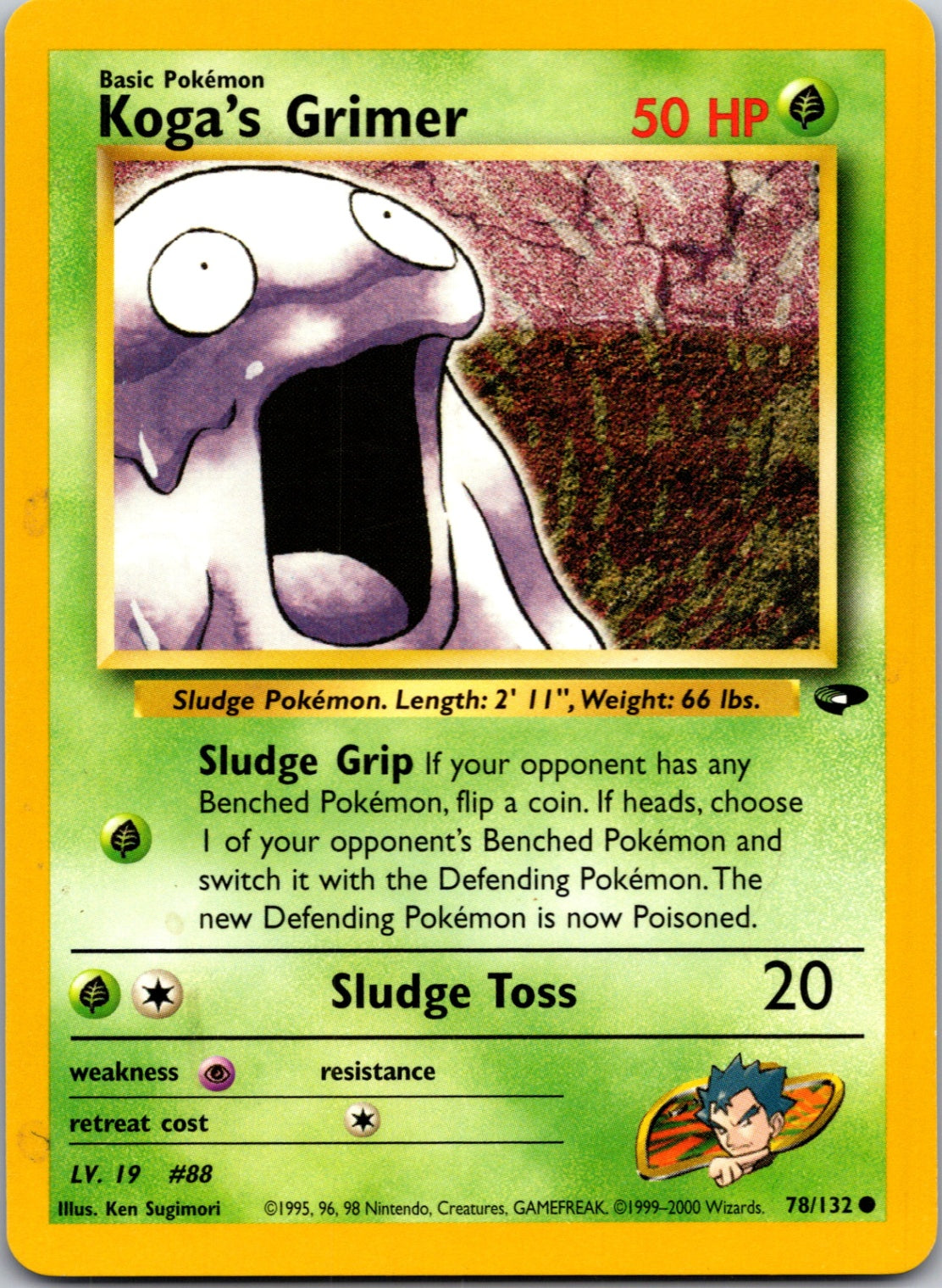 2000 Gym Challenge #078/132 Koga's Grimer Common C116