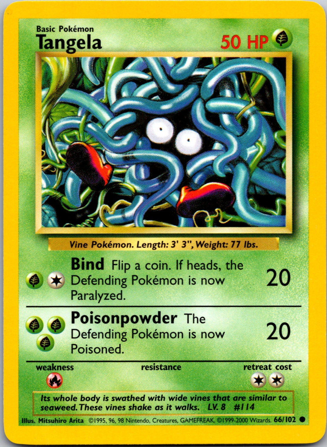 1999 Base Set #066/102 Tangela Common C200