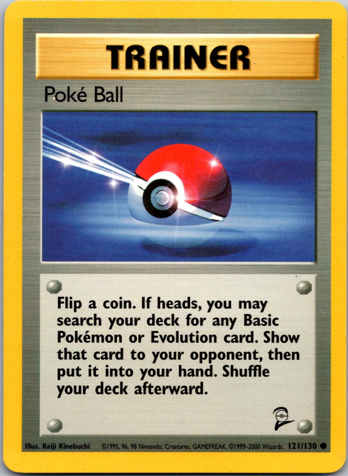 1999 Base Set 2 121/130 Poke Ball Common C281