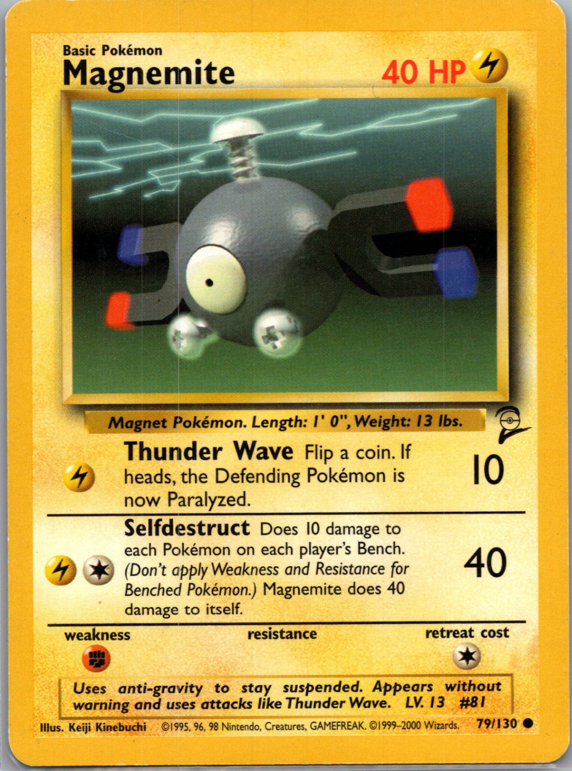 Base Set 2 079/130 Magnemite Common NM