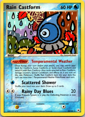 2004 Hidden Legends 23/101 Rain Castform LP