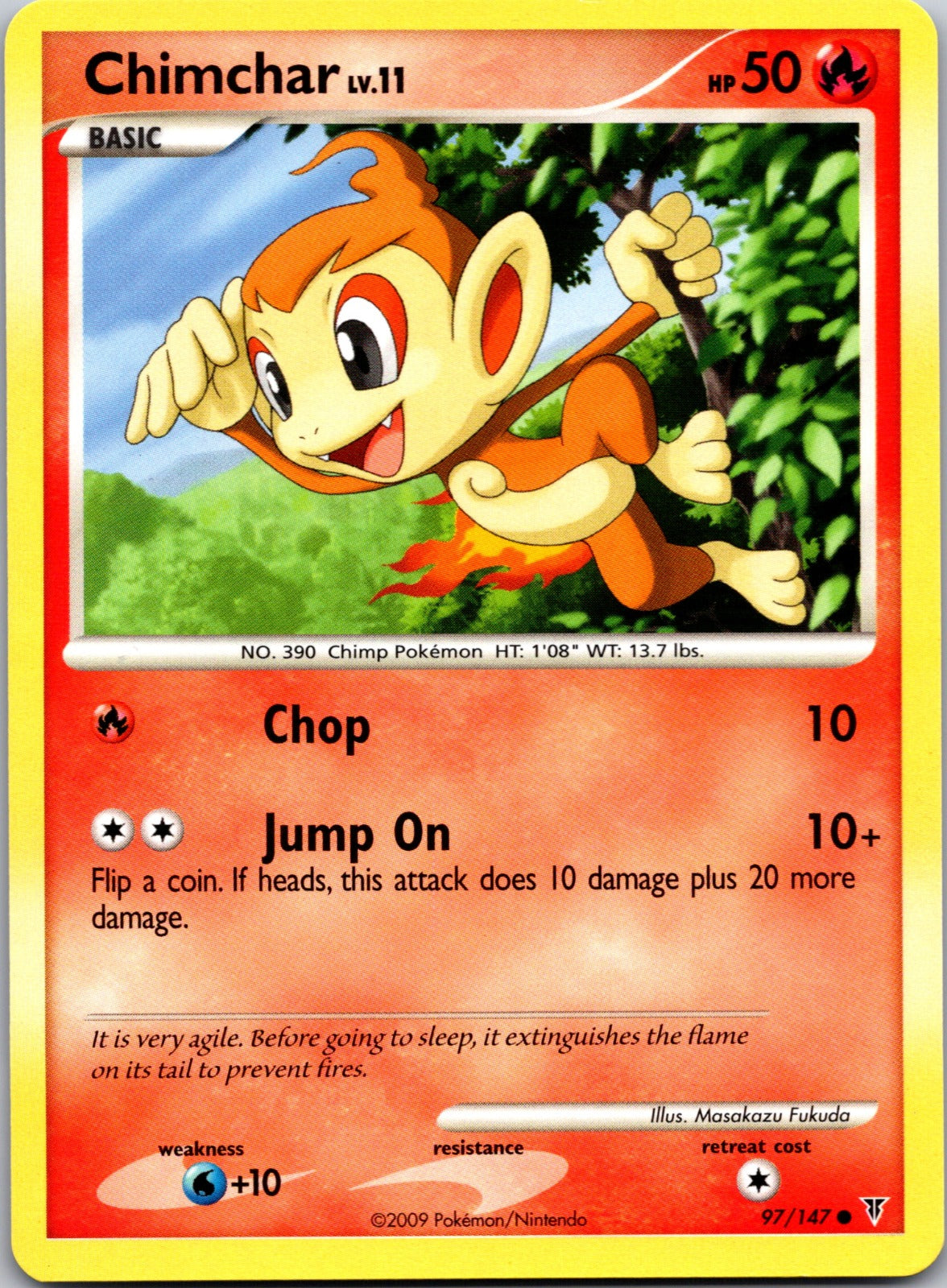 2009 Supreme Victors 97 Chimchar LP
