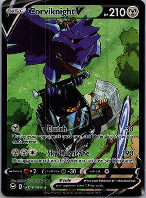 SWSH12: Silver Tempest Trainer Gallery TG18/TG30 Corviknight V Ultra Rare NM