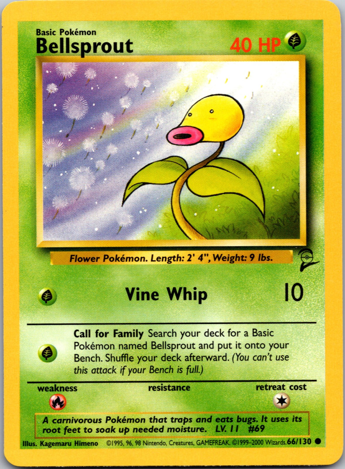 2000 Base Set 2 066/130 Bellsprout LP