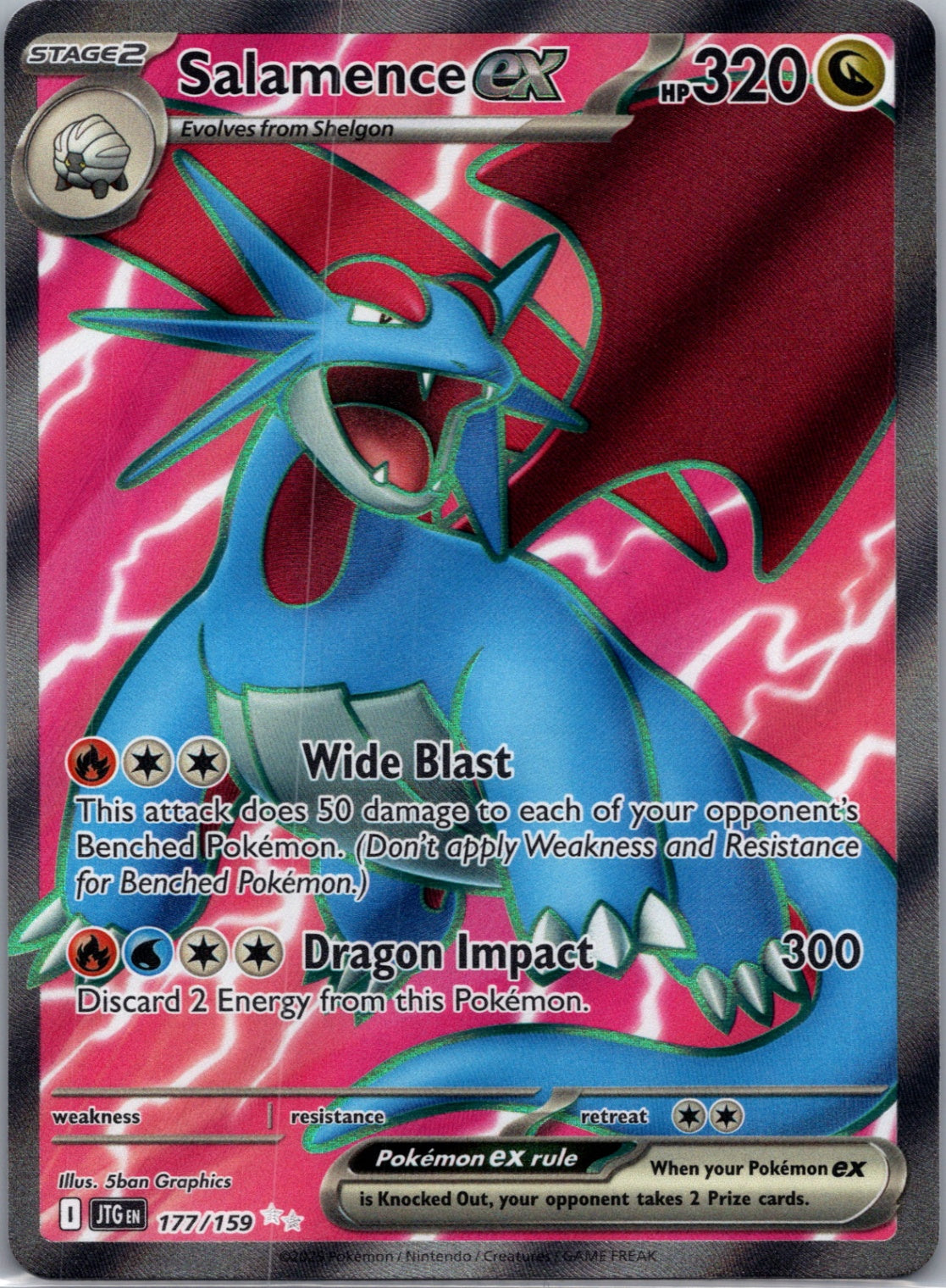 2025 SV09: Journey Together 177/159 Salamence ex Ultra Rare F194
