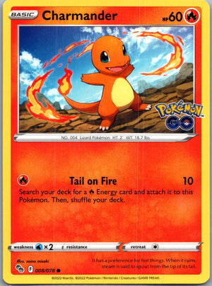 2022 Pokemon GO 008/078 Charmander LP