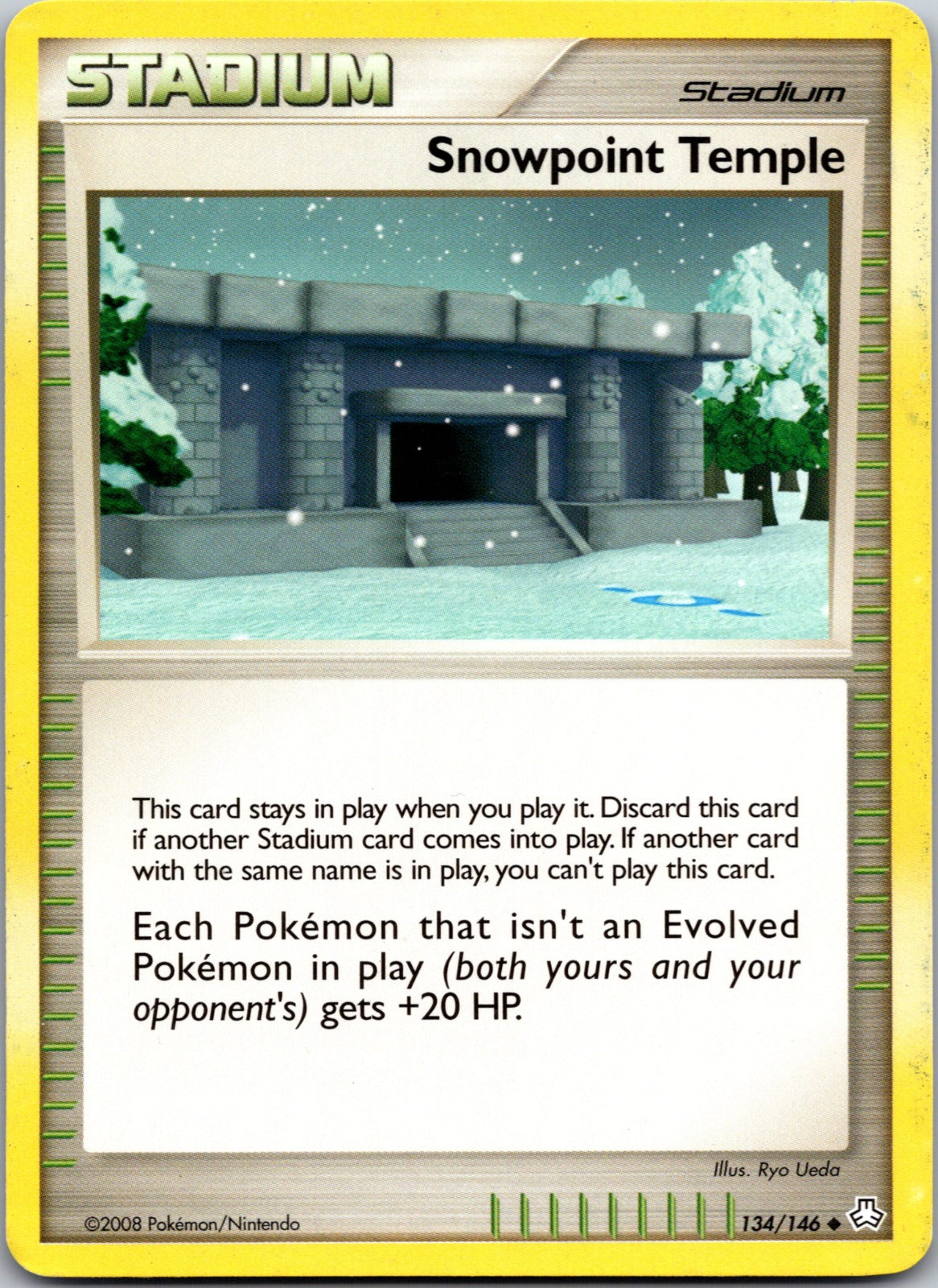 2008 Legends Awakened 134/146 Snowpoint Temple HP C47