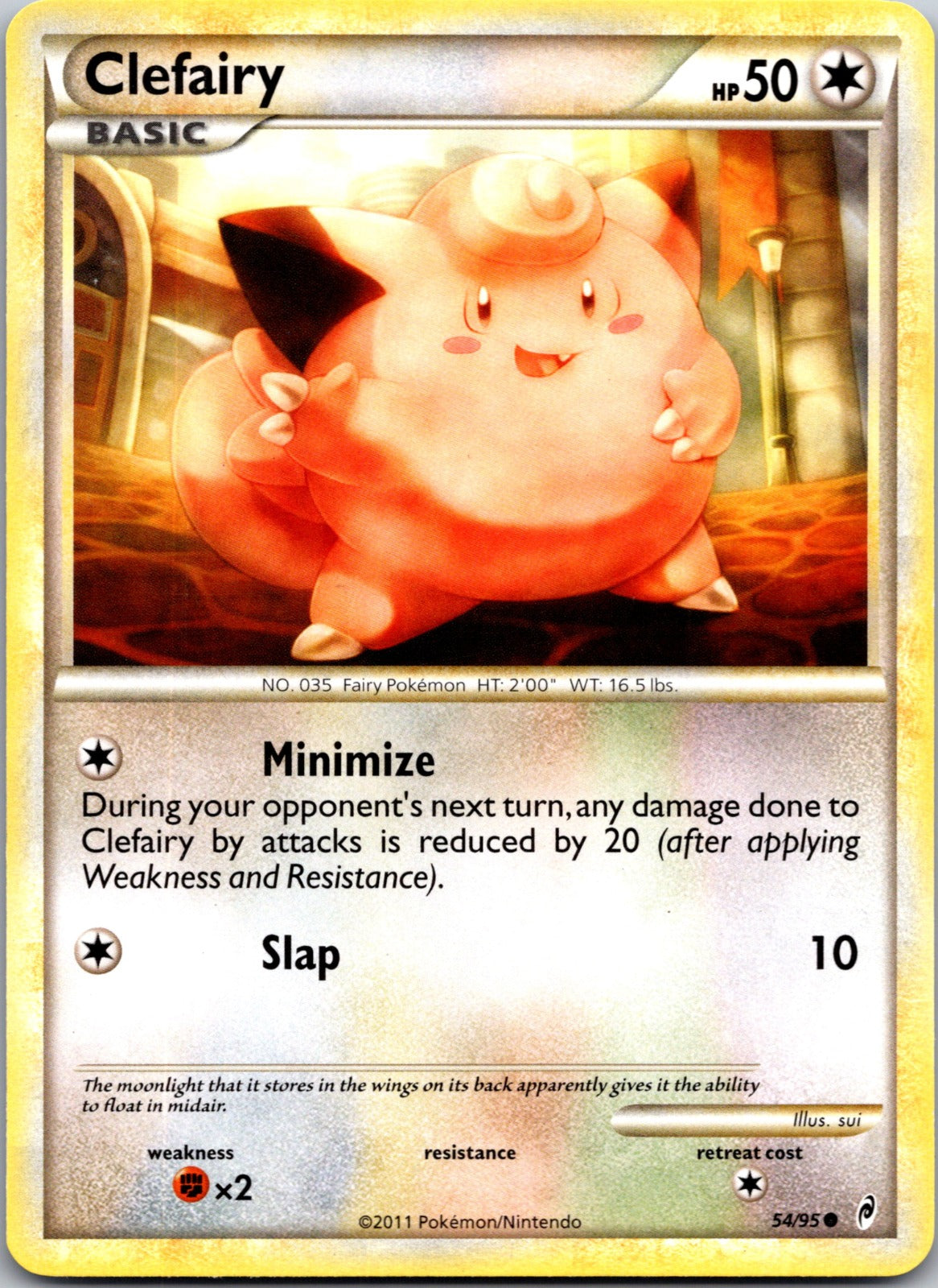 2011 Call of Legends 54/95 Clefairy LP