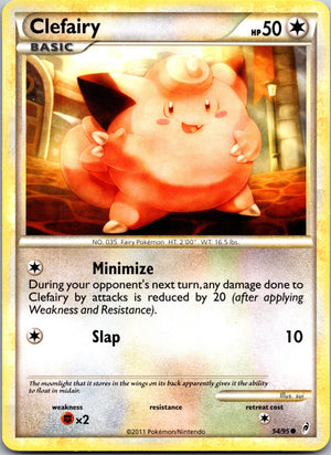 2011 Call of Legends 54/95 Clefairy LP