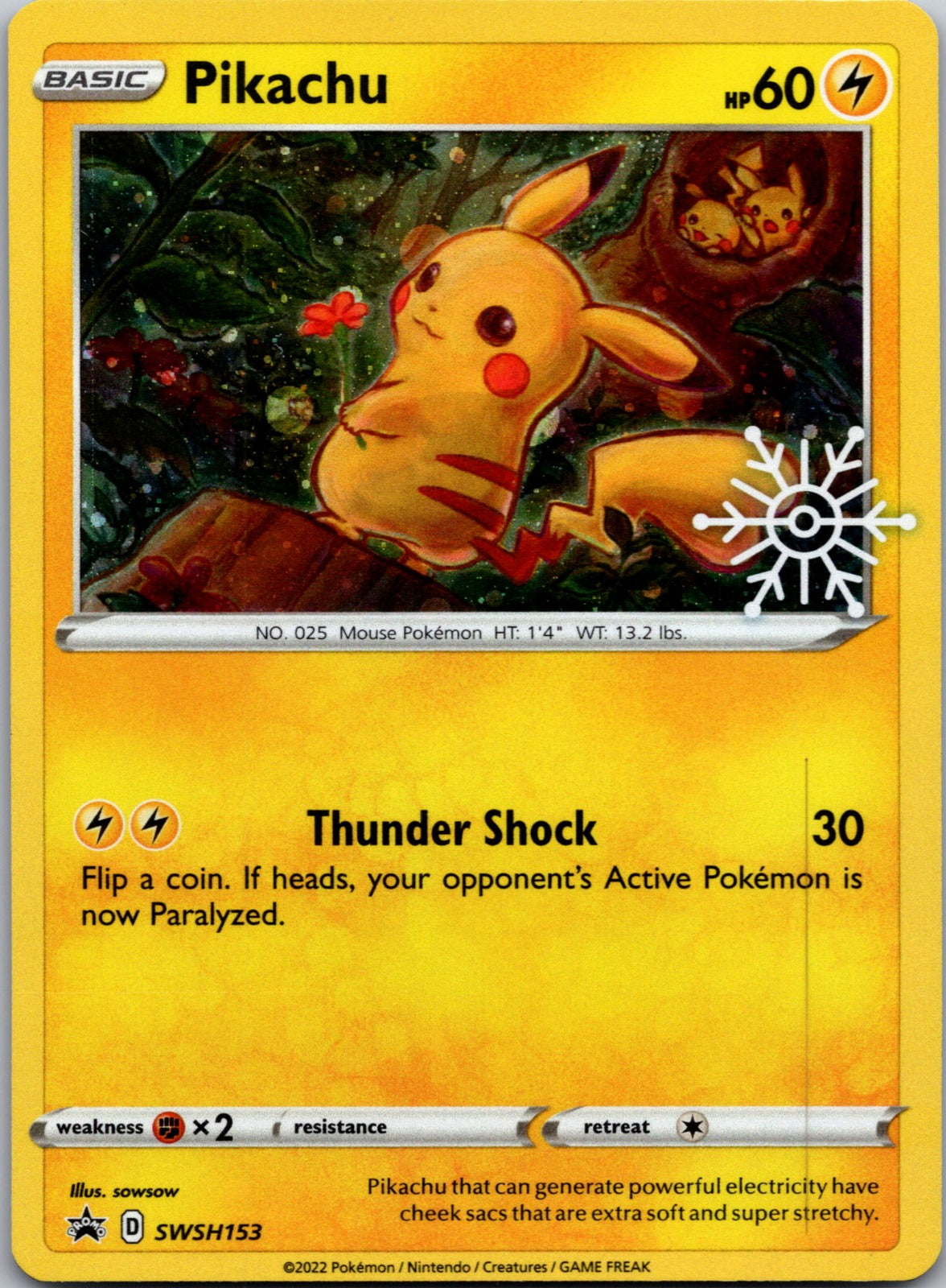 2009 Pikachu PtS: Shaymin LV.X Collection Pack 007/012 NM