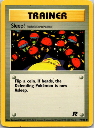 2000 Team Rocket 79/82 Sleep! (Rocket's Secret Machine) LP
