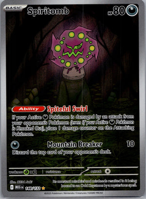 Spiritomb Holofoil Illustration Rare ME01: Mega Evolution 148/132 NM
