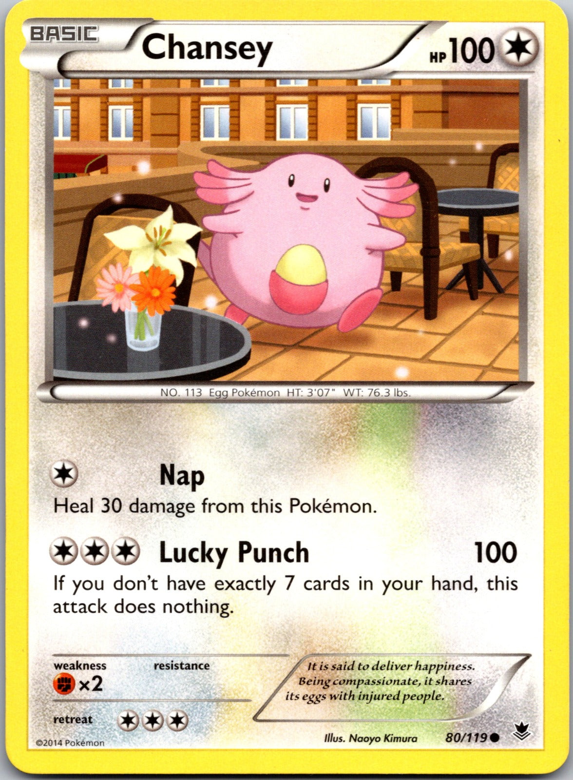 2014 XY - Phantom Forces 80/119 Chansey LP