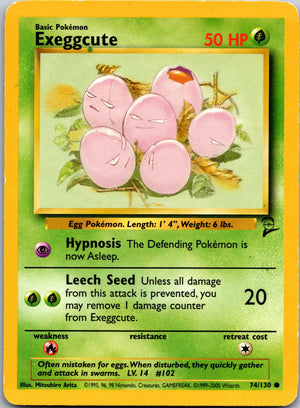 2000 Base Set 2 074/130 Exeggcute LP