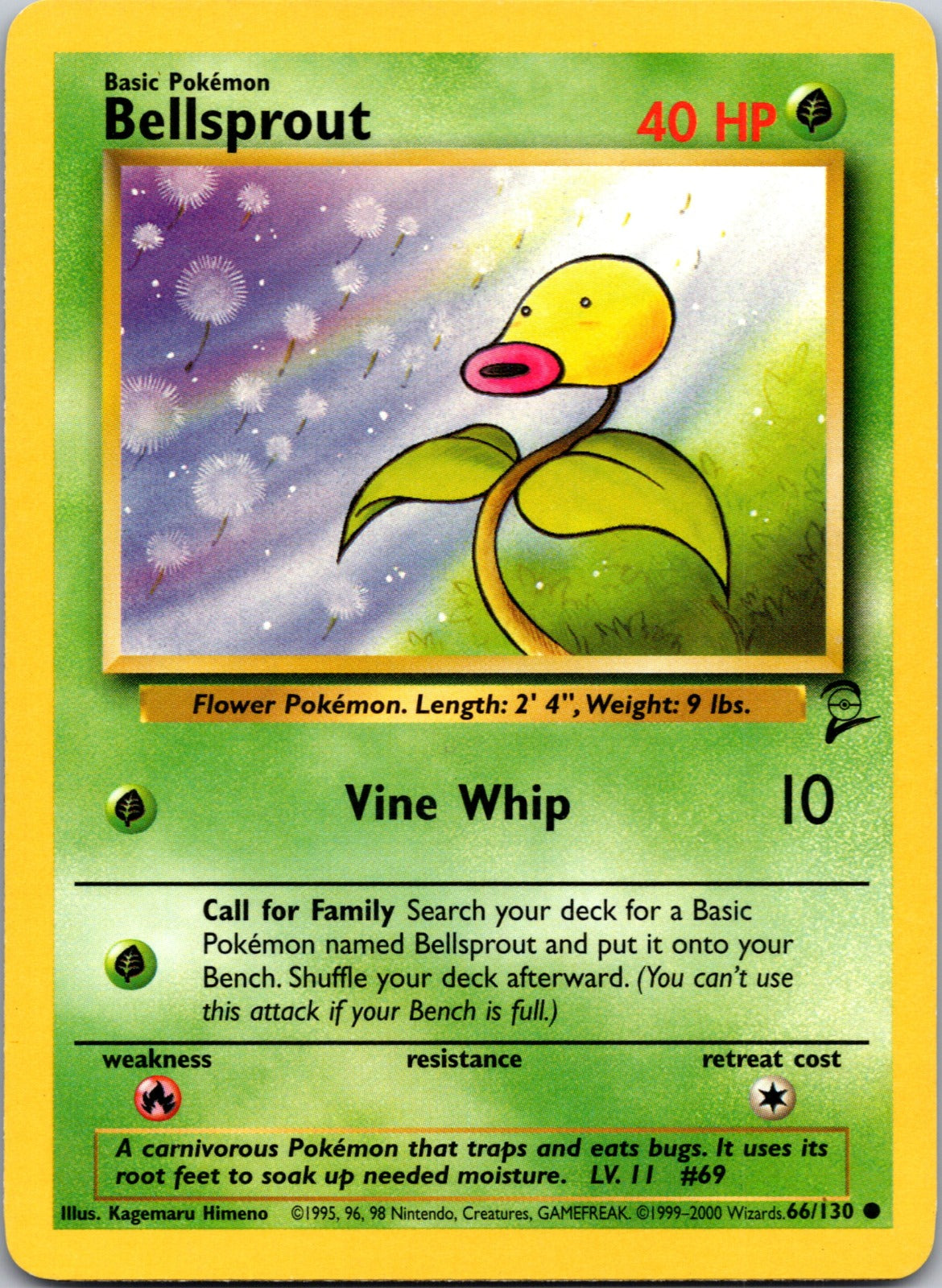 2000 Base Set 2 066/130 Bellsprout LP