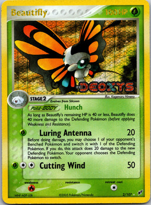 2005 EX Deoxys 2/107 Beautifly MP
