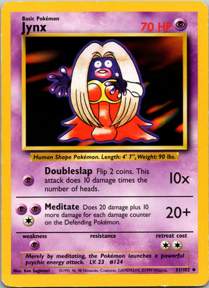 1999 Base Set 031/102 Jynx LP