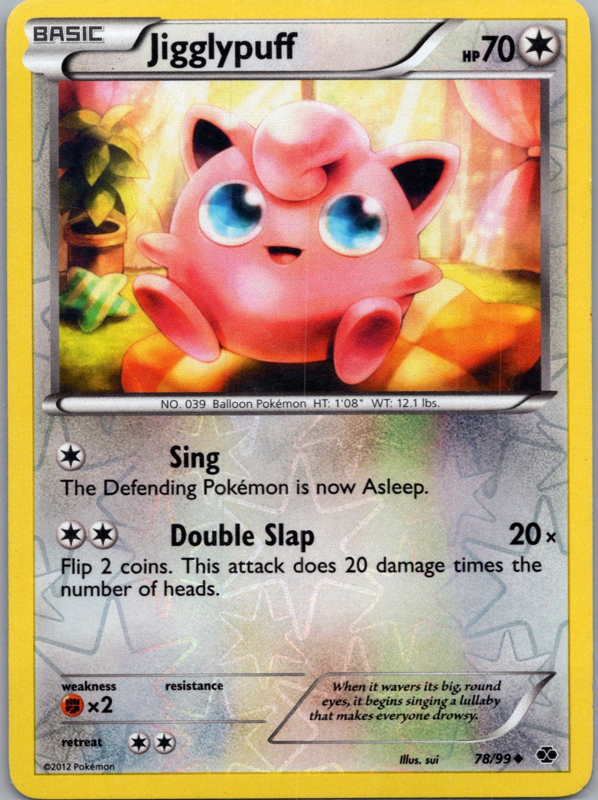 2012 Next Destinies 78/99 Jigglypuff LP