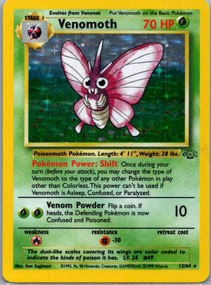 1999 Jungle 13/64 Venomoth (13) Holo Rare G231