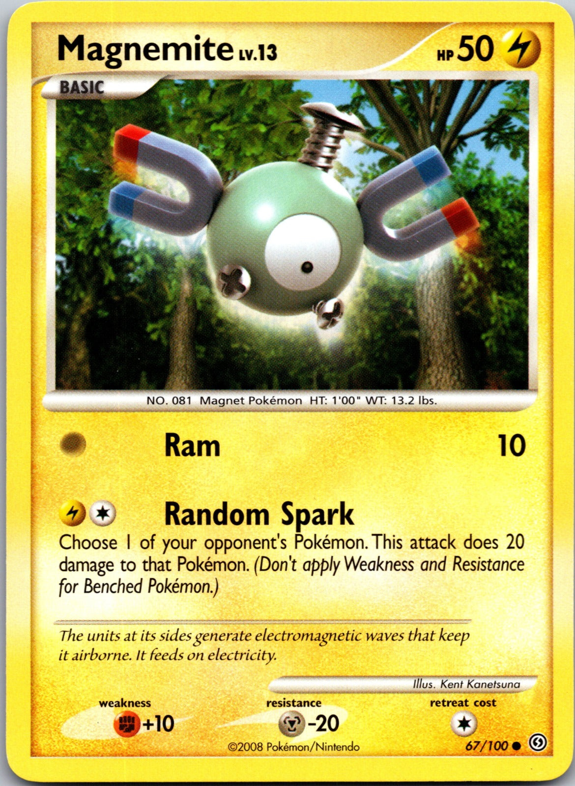 2008 Stormfront 67/100 Magnemite (67) LP
