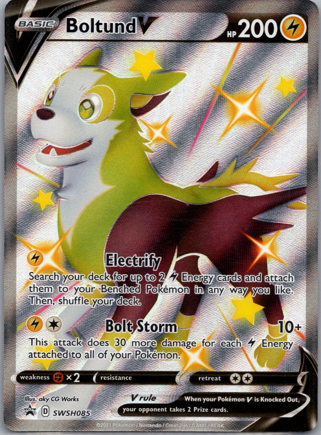 2020 SWSH: Sword & Shield Promo Cards SWSH085 Boltund V Promo D215