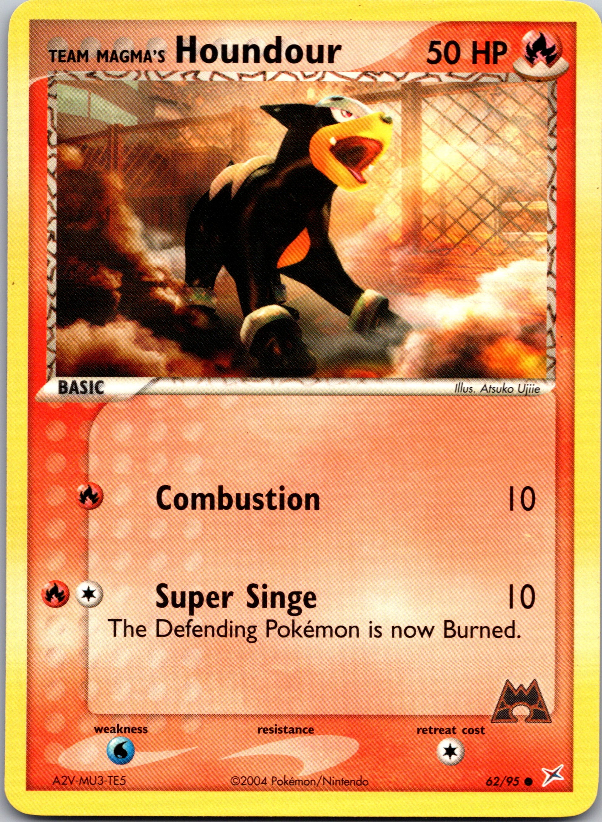 Team Magma vs Team Aqua 62/95 Team Magma's Houndour Common A51