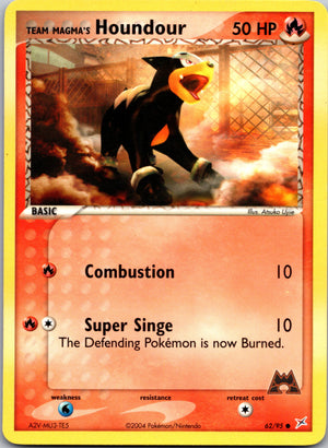 Team Magma vs Team Aqua 62/95 Team Magma's Houndour Common A51