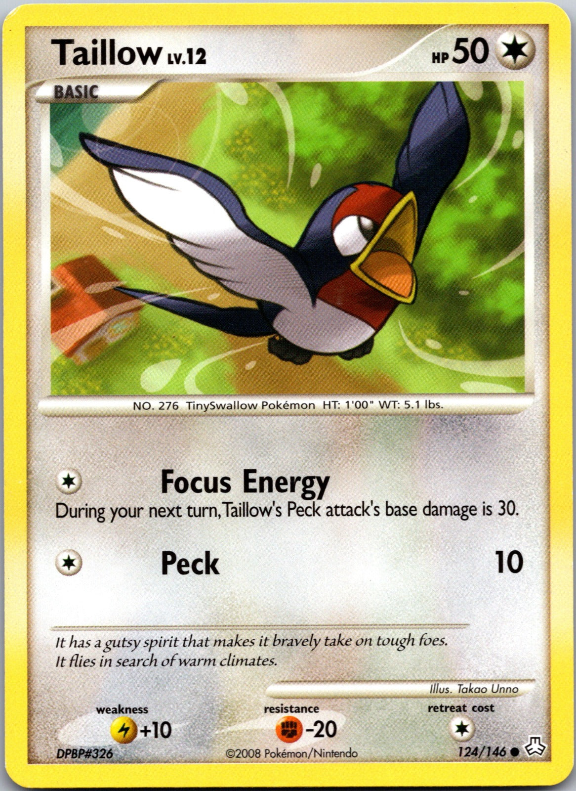 2008 Legends Awakened 124/146 Taillow LP