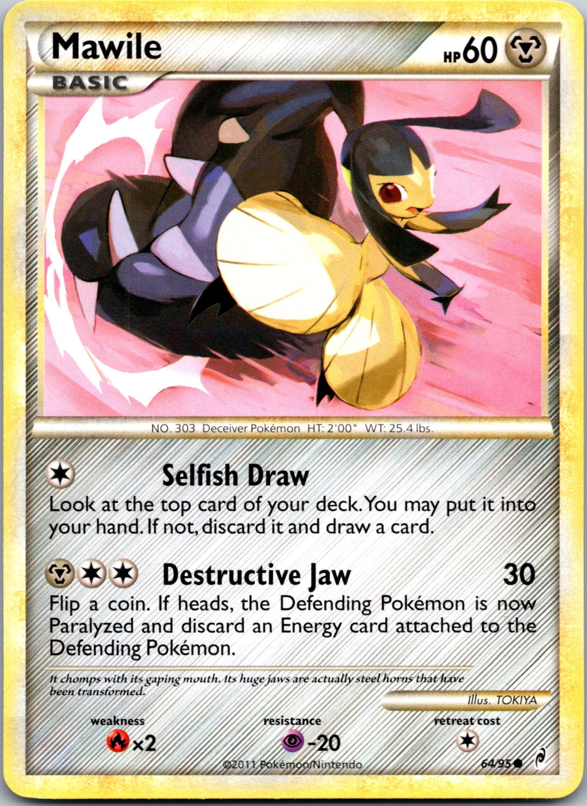 2011 Call of Legends 64/95 Mawile LP