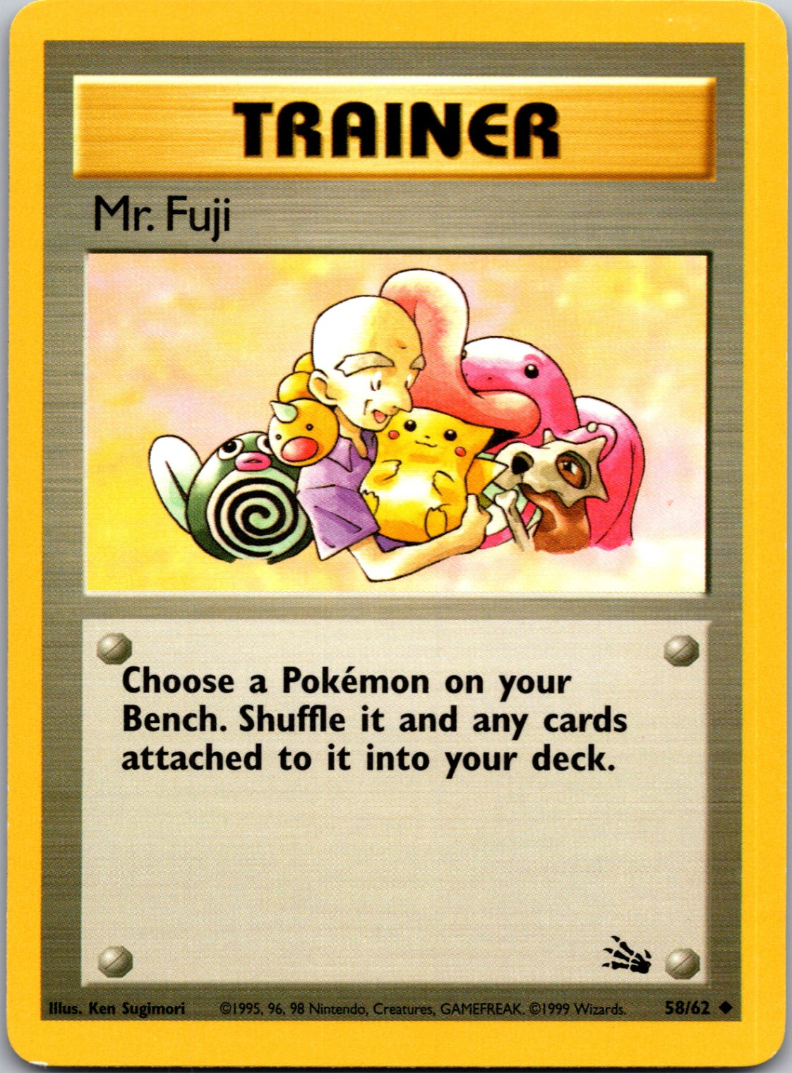 1999 Fossil 58/62 Mr. Fuji Uncommon L136