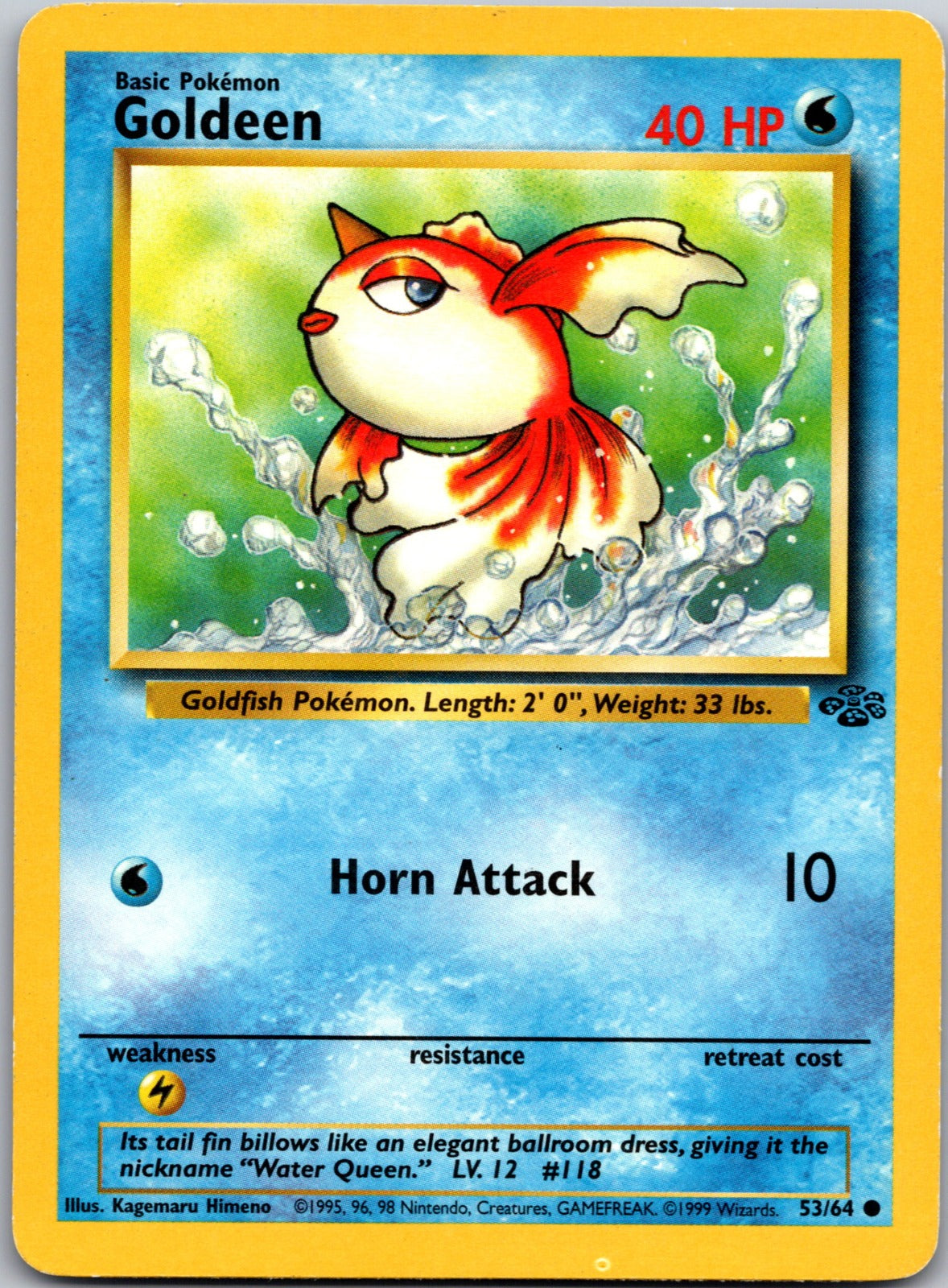 2000 Base Set 2 076/130 Goldeen LP