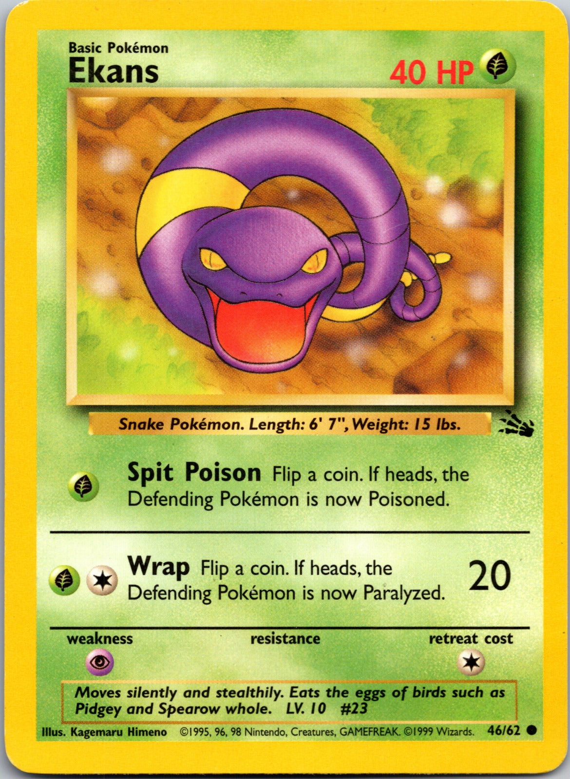 1999 Fossil 46/62 Ekans LP