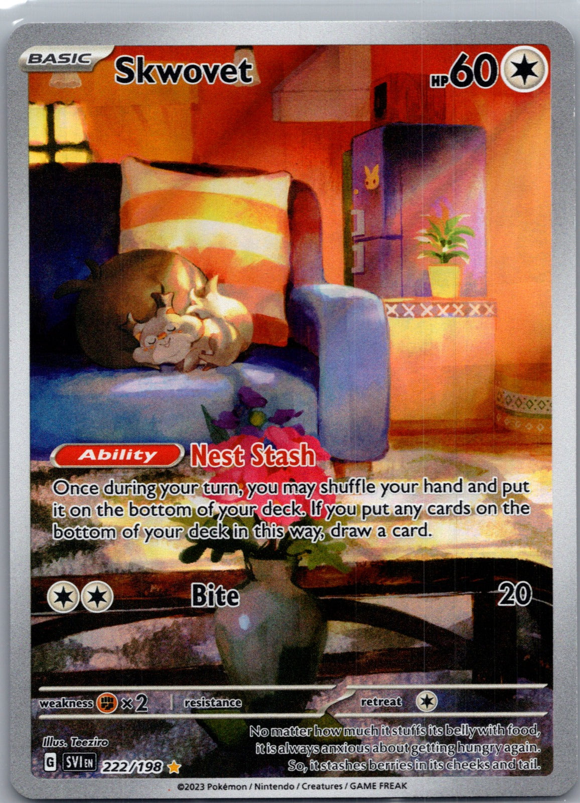 2023 SV01: Scarlet and Violet Base Set 222/198 Skwovet LP