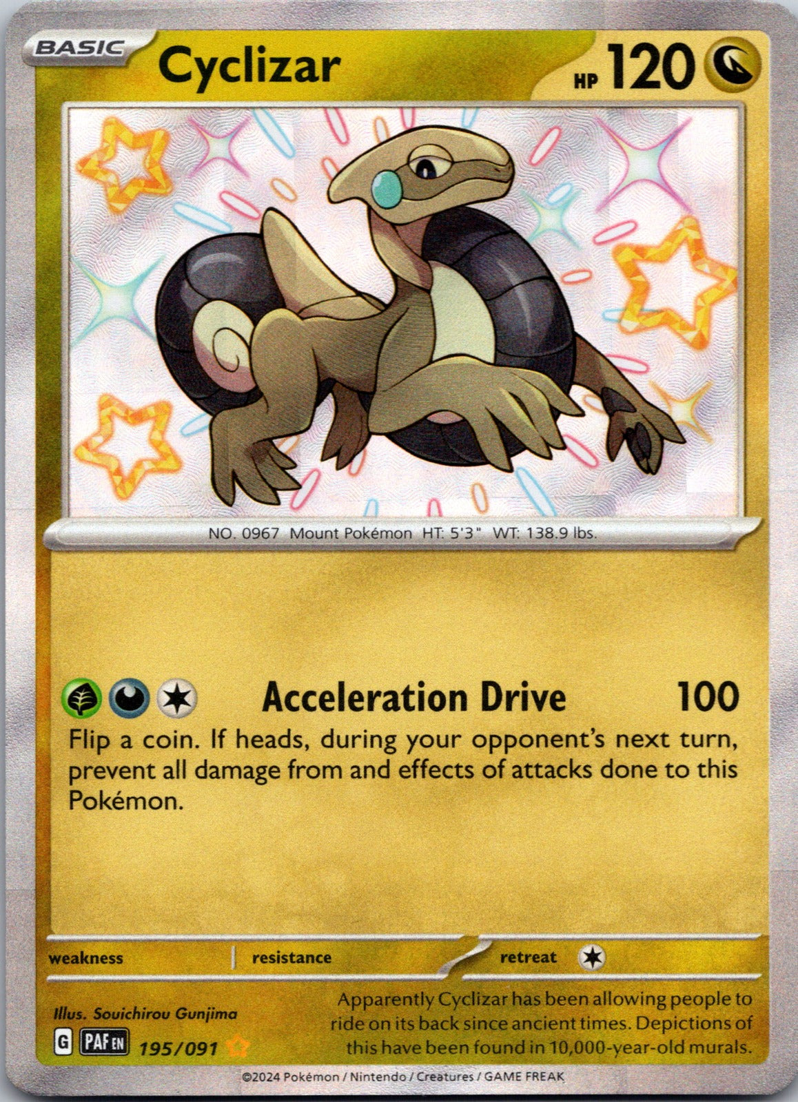 2024 SV: Paldean Fates 195/091 Cyclizar NM