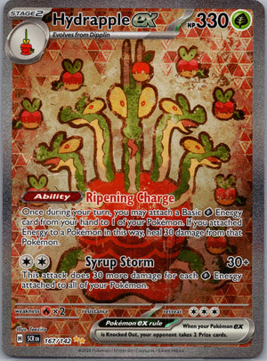 Hydrapple ex Holofoil Special Illustration Rare SV07: Stellar Crown 167/142 NM