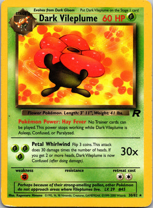 2000 Team Rocket 30/82 Dark Vileplume (30) LP