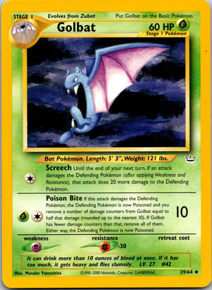 2001 Neo Revelation #29/64 Golbat Uncommon C148