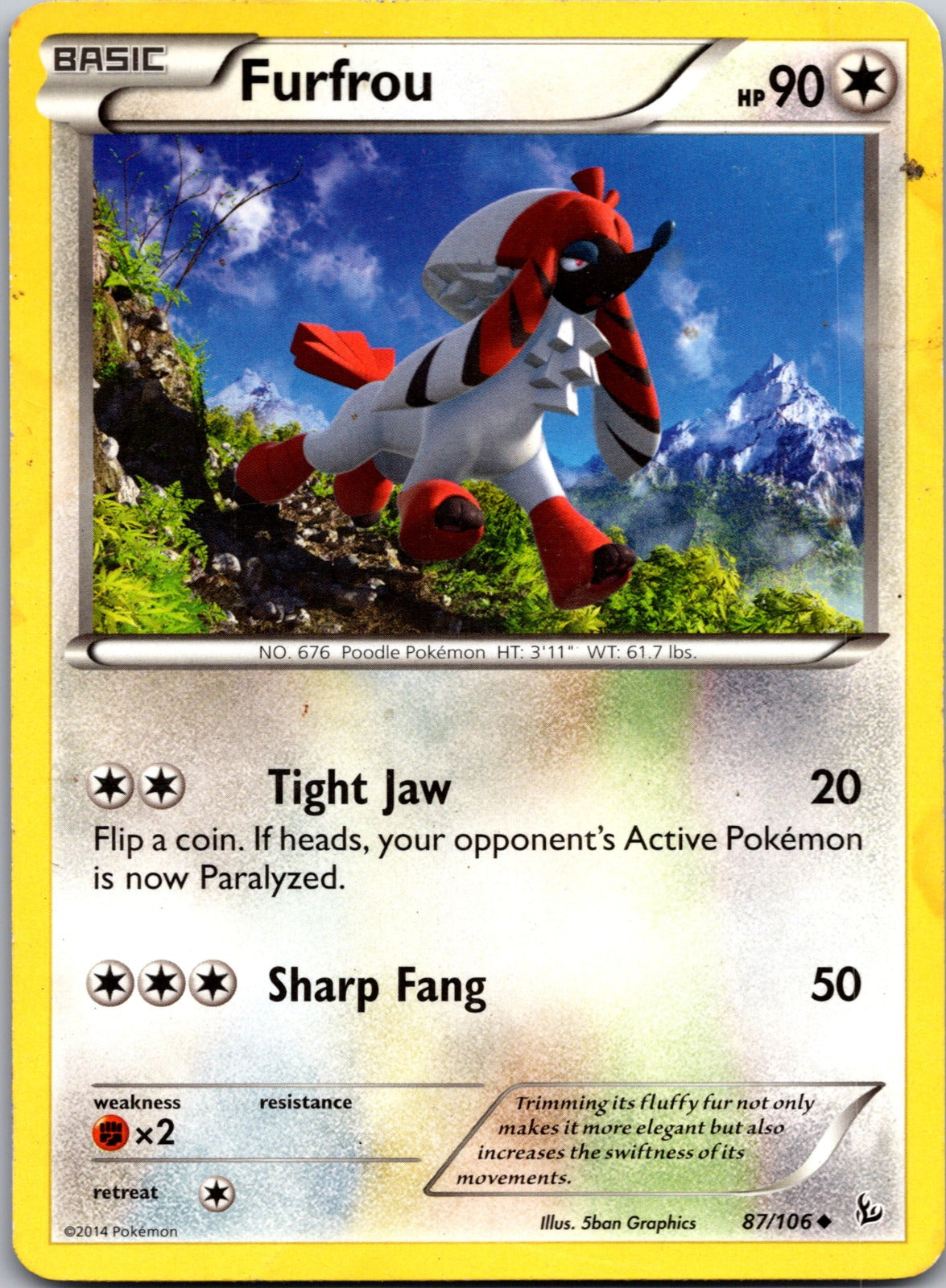 2014 XY - Flashfire 87/106 Furfrou LP