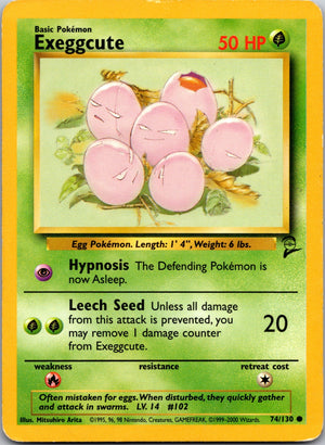 2000 Base Set 2 074/130 Exeggcute LP