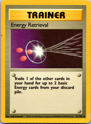 2000 Base Set 2 110/130 Energy Retrieval Uncommon C303
