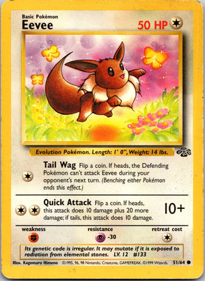 1999 Jungle 51/64 Eevee Common L82